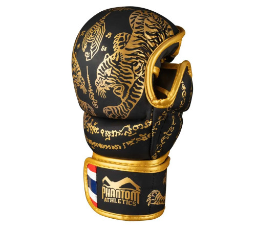 Рукавички для ММА Phantom Muay Thai розмір S/M, чорно-золотисті