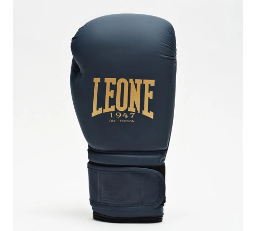 Рукавички боксерські з капою Leone GN059B Edition розмір 14 унцій, темно-сині