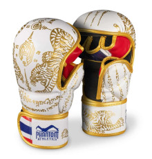 Рукавички для ММА Phantom Muay Thai розмір L/XL, біло-золотисті
