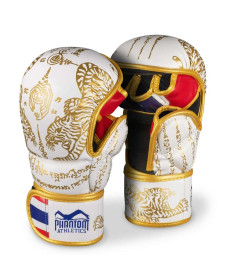 Рукавички для ММА Phantom Muay Thai розмір L/XL, біло-золотисті