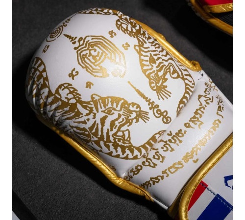 Рукавички для ММА Phantom Muay Thai розмір L/XL, біло-золотисті