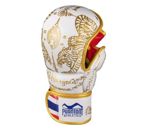 Рукавички для ММА Phantom Muay Thai розмір L/XL, біло-золотисті