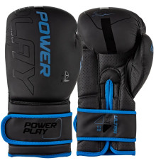 Рукавички боксерські PowerPlay 3024 Ultra Mat розмір 16 унцій, чорно-сині