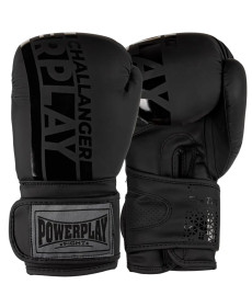 Рукавички боксерські PowerPlay 3086 Matt Challenger розмір 10 унцій, чорні