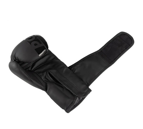 Рукавички боксерські PowerPlay 3086 Matt Challenger розмір 10 унцій, чорні