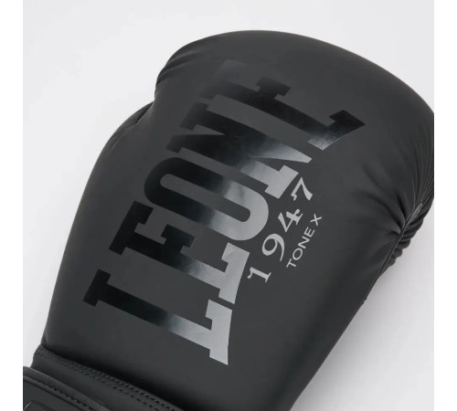 Рукавички боксерські Leone GN058 TONE X розмір 12 унцій, чорні