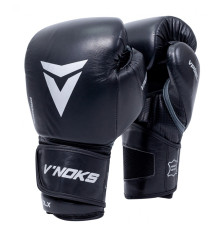 Рукавички боксерські V`Noks Futuro Tec 10 унцій, чорно-білі