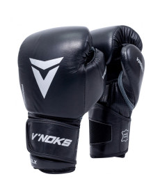 Рукавички боксерські V`Noks Futuro Tec 12 унцій, чорно-білі