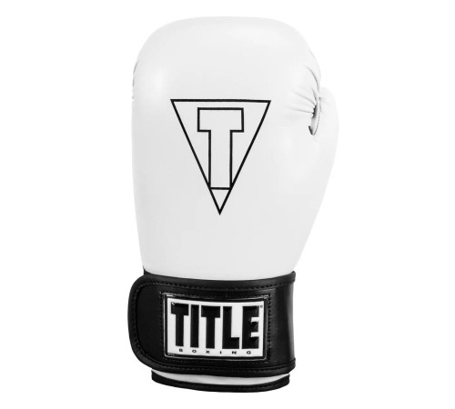 Рукавички боксерські з капою TITLE Boxing Vegan Fitness розмір 8 унцій, чорно-білі