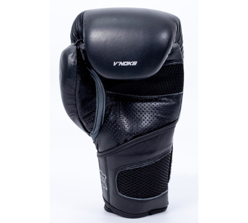 Рукавички боксерські V`Noks Futuro Tec 14 унцій, чорно-білі