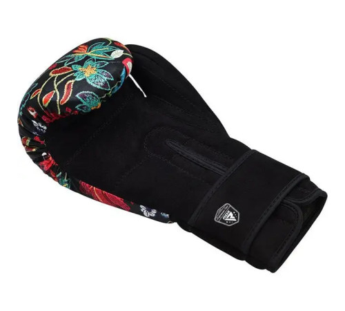 Рукавички боксерські з капою RDX FL-3 FLORAL розмір 12 унцій, чорні