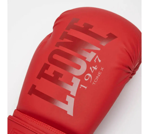 Рукавички боксерські Leone GN058 TONE X розмір 12 унцій, червоні