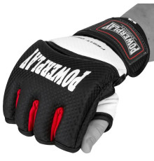 Рукавички для MMA PowerPlay 3075 розмір XL, чорно-білі