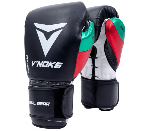 Рукавички боксерські V`Noks Mex Pro Training 12 унцій, різнокольорові