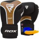 Рукавички боксерські з капою RDX AURA PLUS T-17 розмір 14 унцій, чорно-золотисті