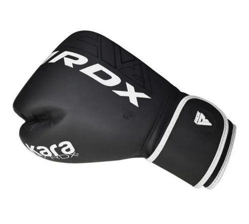 Рукавички боксерські з капою RDX F6 Kara Matte розмір 8 унцій, чорно-білі