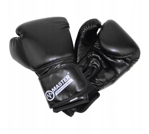 Рукавички боксерські MASTER розмір 8 унцій, чорні