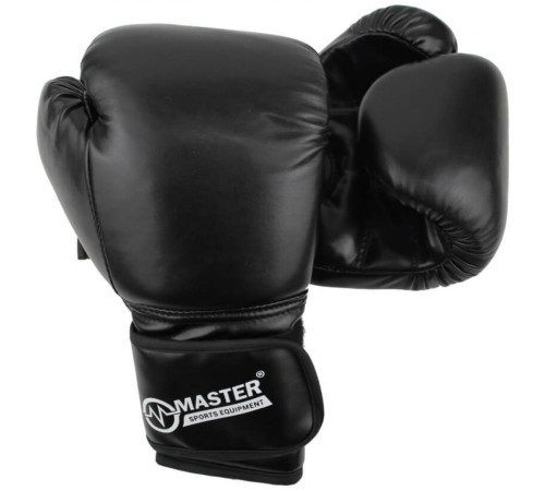 Рукавичики боксерські MASTER розмір 12 унцій, чорні