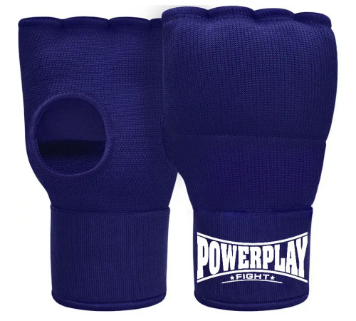 Рукавички-бинти з гелевими подушечками PowerPlay 3096 розмір M, темно-сині