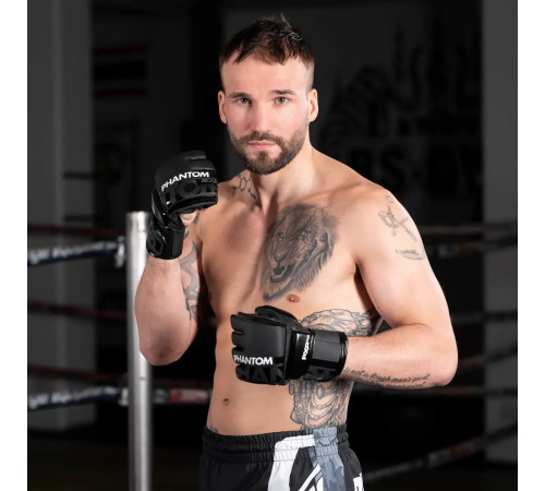 Рукавички для ММА Phantom APEX Hybrid розмір S/M, чорні
