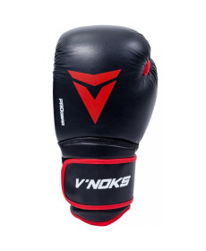 Рукавички боксерські  V`Noks Inizio 14 унцій, чорно-червоні