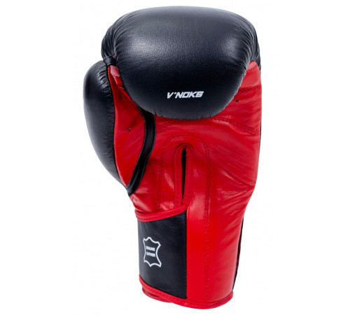Рукавички боксерські V`Noks Inizio 14 унцій, чорно-червоні