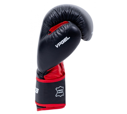 Рукавички боксерські V`Noks Inizio 16 унцій, чорно-червоні