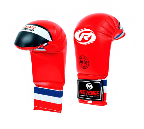 Рукавички для карате REVENGE EV-22-2201/PU розмір S, червоні