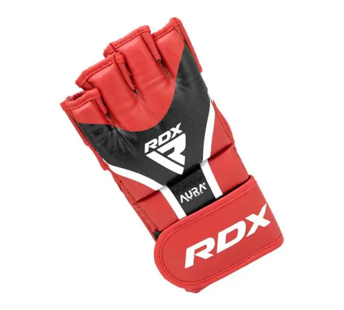 Рукавички для ММА RDX AURA PLUS T-17 розмір L, червоно-чорні