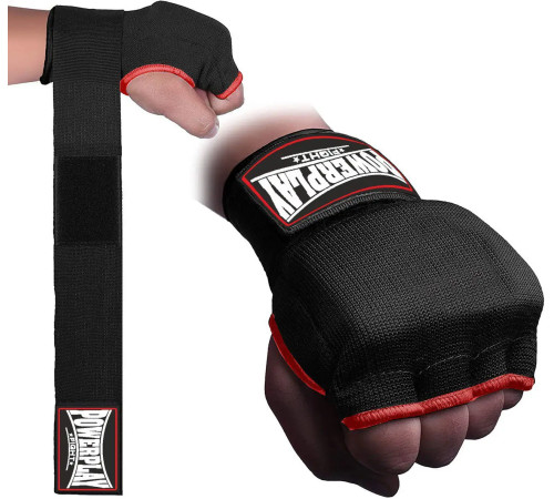 Рукавички-бинти з гелевими подушечками PowerPlay 3096 розмір M, чорні