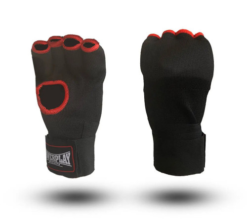 Рукавички-бинти з гелевими подушечками PowerPlay 3096 розмір M, чорні