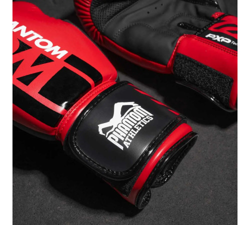 Рукавички боксерські з бинтами Phantom APEX розмір 16 унцій, червоні