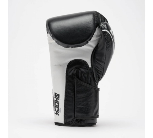 Рукавички боксерські Leone Shok Pro 10 унцій, чорно-білі