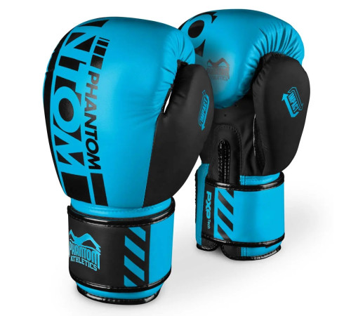 Рукавички боксерські з капою Phantom APEX Neon розмрі 10 унцій, чорно-сині