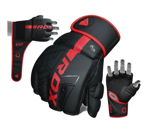 Рукавички для ММА RDX F6 KARA Matte розмір M, червоні