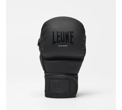 Рукавички греплінгові для ММА з капою Leone BLACK Edition розмір L, чорні