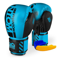 Рукавички боксерські з капою Phantom APEX Neon розмір 12 унцій, чорно-сині 