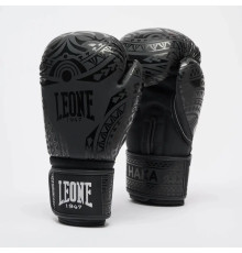 Рукавички боксерські Leone GN329 HAKA розмір 16 унцій, чорні