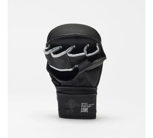 Рукавички греплінгові для ММА з капою Leone BLACK Edition розмір M, чорні