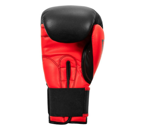 Рукавички боксерські шкіряні з бинтами TITLE Boxing Dynamic Strike розмір 12 унцій, чорно-червоні