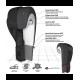 Боксерські рукавиці RDX BOXING GLOVES F15 10 унцій, чорні