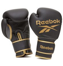 Рукавички боксерські Reebok RSCB-12010GB-14 розмір 14 унцій, чорно-золотисті