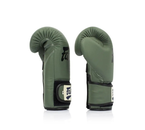 Рукавички боксерські з бинтами Fairtex BGV11 16 унцій, зелені