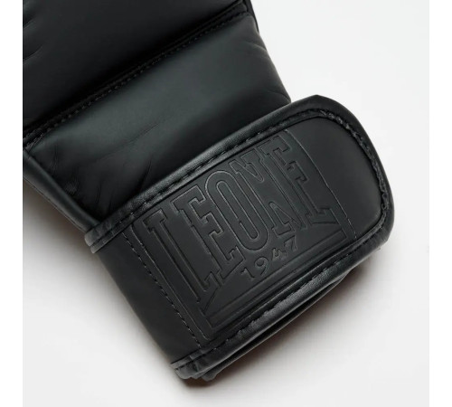 Рукавички греплінгові для ММА з капою Leone BLACK Edition розмір XL, чорні