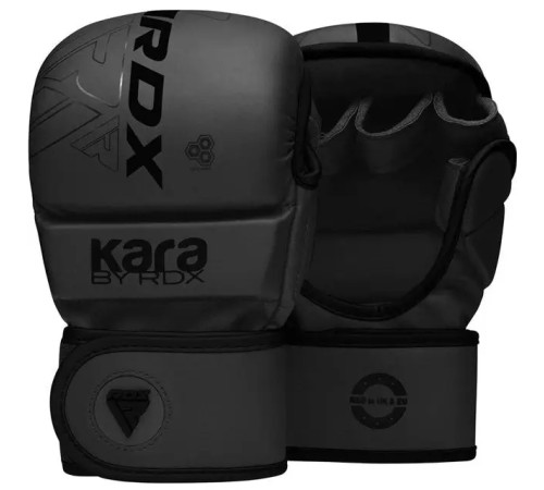 Рукавички греплінгові для ММА RDX F6 KARA Matte Plus розмір L/XL, чорні