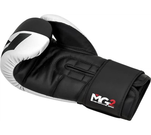 Боксерські рукавиці RDX BOXING GLOVES REX F4 16 унцій, чорно-білі