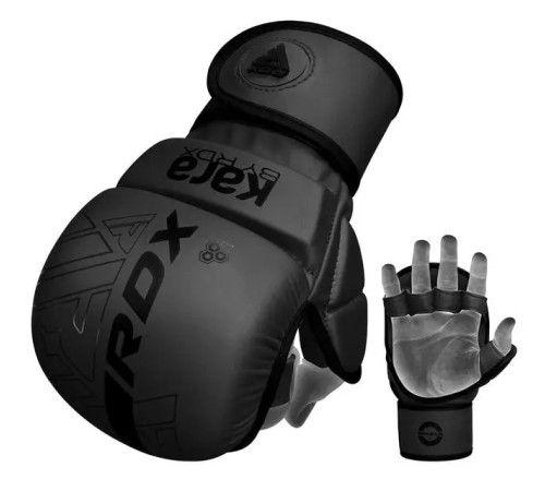 Рукавички греплінгові для ММА RDX F6 KARA Matte Plus розмір S/M, чорні