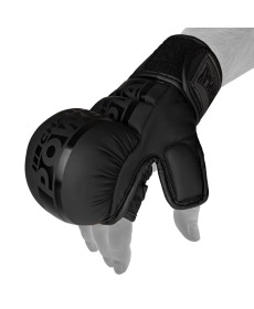 Рукавички для MMA PowerPlay PP_3033 Ultra Matt розмір S, чорні