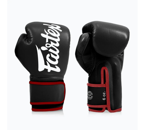 Рукавички боксерські з бинтами Fairtex BGV14 12 унцій, чорні