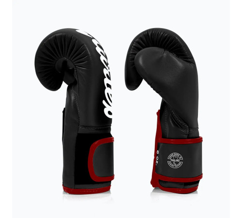 Рукавички боксерські з бинтами Fairtex BGV14 12 унцій, чорні